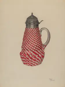 Molasses or Syrup Mug, c. 1938. Creator: Hugh Clarke