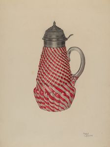 Molasses or Syrup Mug, c. 1938. Creator: Hugh Clarke