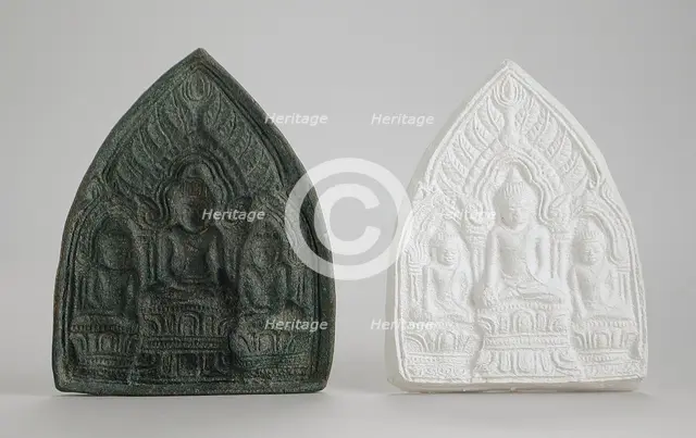Mold for a Buddhist Votive Tablet, 12th-13th century. Creator: Unknown.