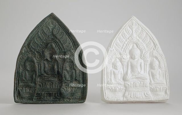 Mold for a Buddhist Votive Tablet, 12th-13th century. Creator: Unknown.