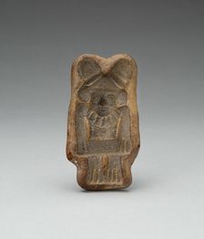 Mold for Male Figurine wearing Jewelry and Lobed Headdress, c. A.D. 100/600. Creator: Unknown