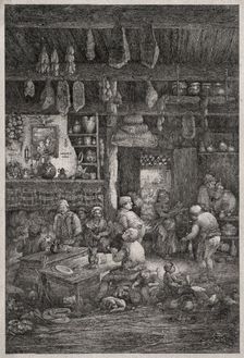 Moldavian Interior, 1856. Creator: Rodolphe Bresdin (French, 1822-1885)