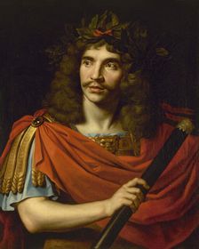 Moliere (1622-1673) in the role of Caesar in "The Death of Pompey", c1650. Creator: Nicolas Mignard