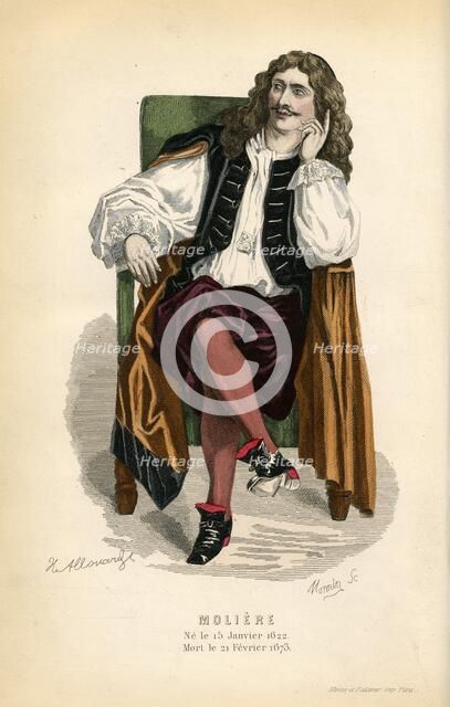 'Molière', 1868. Creator: Monnin.