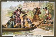 Moliere and the mendicant friar, (19th century)