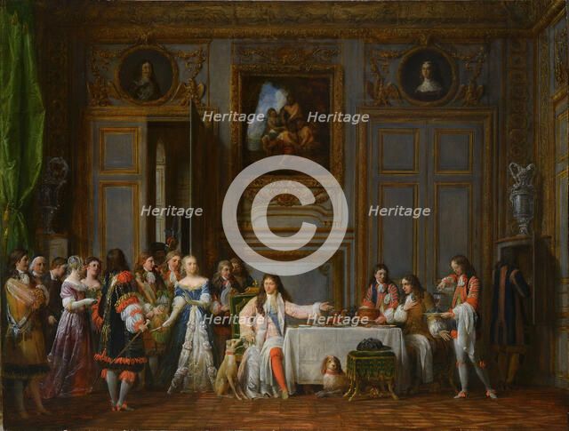 Molière Honored by Louis XIV, 1824. Creator: Garneray, Jean François (1755-1837).