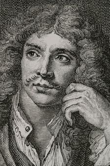 Molière, (Jean-Baptiste Poquelin) (1622-1673), French playwright, actor, and poet, Detail, 1882. Creator: Jules Jean Marie Joseph Huyot