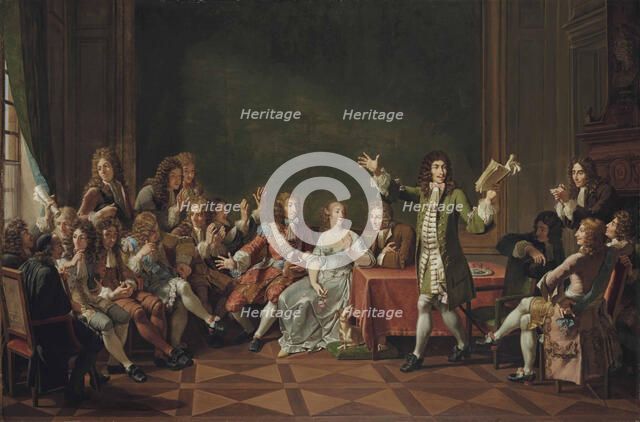 Molière reading from his comedy Tartuffe at the home of Ninon de L'Enclos, 1802.