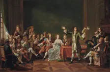 Molière reading from his comedy Tartuffe at the home of Ninon de L'Enclos, 1802