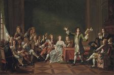 Molière reading from his comedy Tartuffe at the home of Ninon de L'Enclos, 1802
