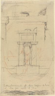 Moliere's Tomb, probably c. 1854. Creator: Charles Meryon