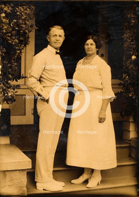 Mom and Dad Curtis, c1880s, (1920s). Creator: Edward Sheriff Curtis.