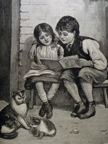 Mom's picture book. From Barnavannen 1892. Creator: Unknown