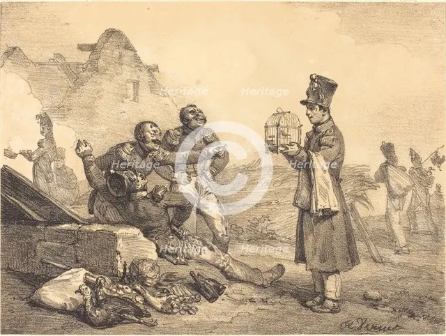 Mon Caporal, je n'ai pu avons que ça, 1823. Creator: Emile Jean-Horace Vernet.