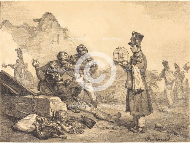 Mon Caporal, je n'ai pu avons que ça, 1823. Creator: Emile Jean-Horace Vernet.