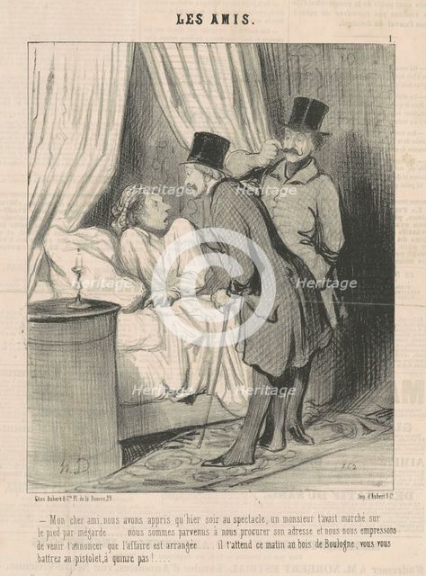Mon cher ami, nous avons appris ..., 19th century. Creator: Honore Daumier.