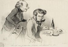 Mon cher ami, je viens sans cérémonie.., 1838. Creator: Honore Daumier