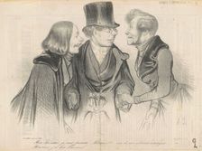 Mon cher ami, je vous présente Monsieur xxx..., 19th century. Creator: Honore Daumier