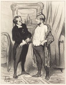 Mon cher je t'assure que je te..., 1845. Creator: Honore Daumier