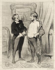 Mon cher je t'assure que je te..., 1845. Creator: Honore Daumier