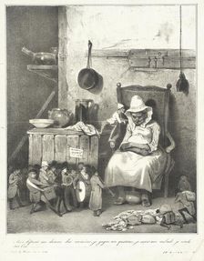 Mon défunt me donne des numéros.., 1833 Creator: Honore Daumier