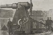 Moncrieff 7-ton gun carriage, 1870. Creator: Unknown