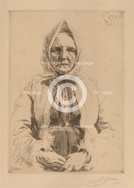 Mona, 1911. Creator: Anders Leonard Zorn.