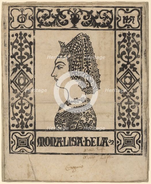 Mona Lisa Bela, c. 1460. Creator: Unknown.