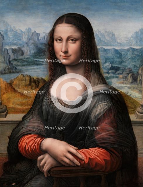Mona Lisa, between 1503 and 1516. Creator: Apprentice of Leonardo da Vinci.