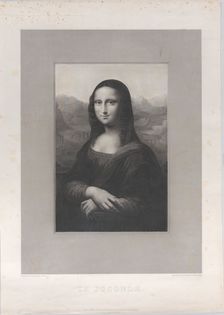 Mona Lisa (La Joconde), 1820-60. Creator: Augustine Fauchery