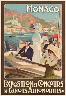 Monaco Exposition et concours de canots automobiles, c1900. Creator: Ximenes, Elio (1855-1926)