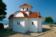 Monastery of Agrilion Church, Kefalonia, Greece. Creator: Peter Thompson