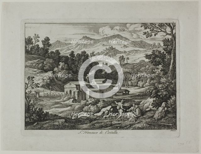 Monastery of San Francesco di Civitella in the Sabine Mountains, 1810. Creator: Joseph Anton Koch.