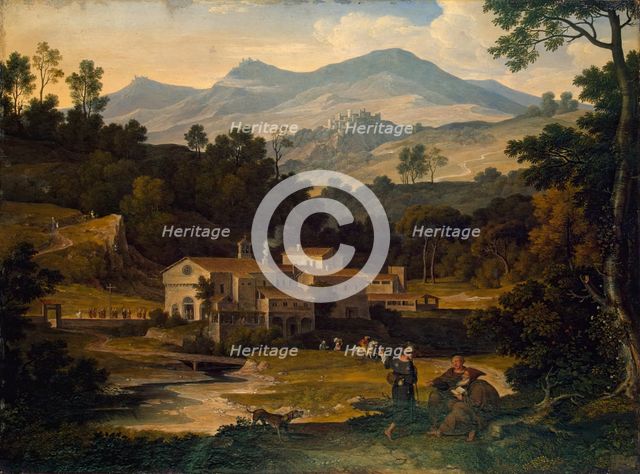 Monastery of San Francesco di Civitella in the Sabine Mountains, 1812. Creator: Joseph Anton Koch.
