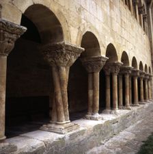 Monastery of Santo Domingo de Silos, detail of one of the galleries of the cloister