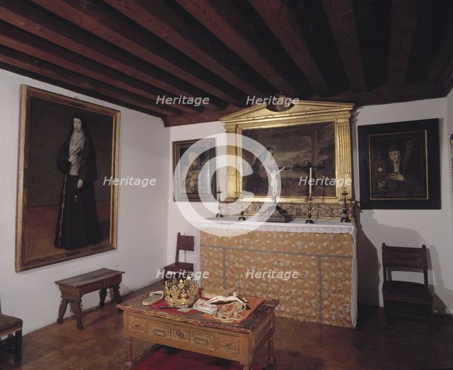Monastery of the Descalzas Reales (Royal Discalced Nuns), cell of the religious sister Margaret o…