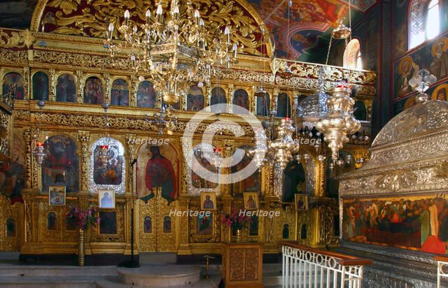 Monastery church of Agios Gerasimos, Kefalonia, Greece.
