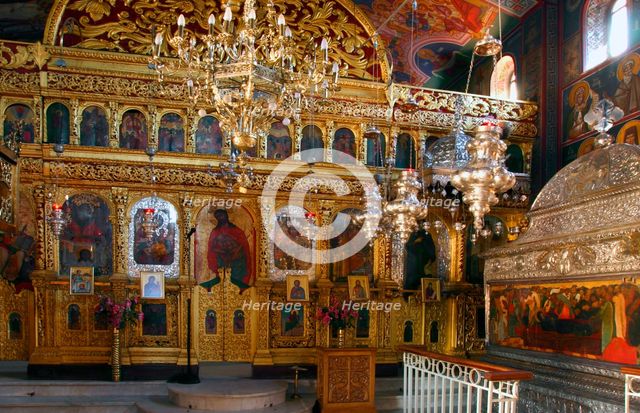 Monastery church of Agios Gerasimos, Kefalonia, Greece. Creator: Peter Thompson.