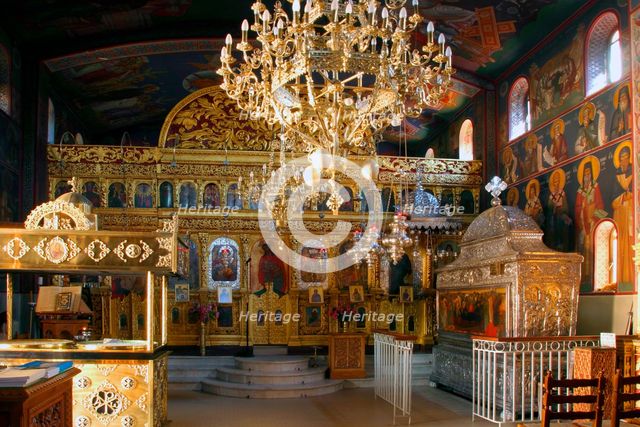 Monastery church of Agios Gerasimos, Kefalonia, Greece. Creator: Peter Thompson.