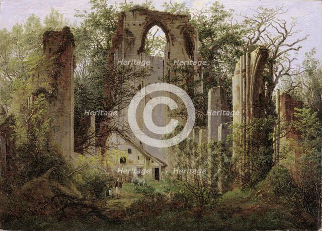 Monastery ruin Eldena near Greifswald , ca 1825. Creator: Friedrich, Caspar David (1774-1840).