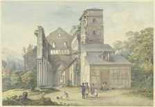 Monastery ruins in Paulinzella, c1800-1806. Creator: Georg Melchior Kraus