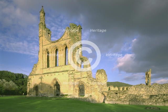Monastic church, Byland Abbey, North Yorkshire, 1998. Artist: J Richards