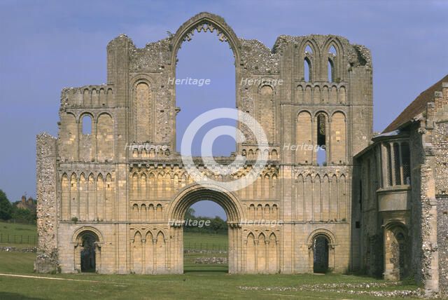 Monastic church, Castle Acre Priory, Norfolk, 1997. Artist: J Bailey