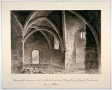 Monastic remains on the north side of St Mary Overy's church, Southwark, London, 1835. Artist: G Buckler