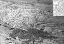 Monastir; du lac d'Ostrovo a Monastir: vue prise en areoplane de la premiere ville serbe..., 1916. Creator: Unknown