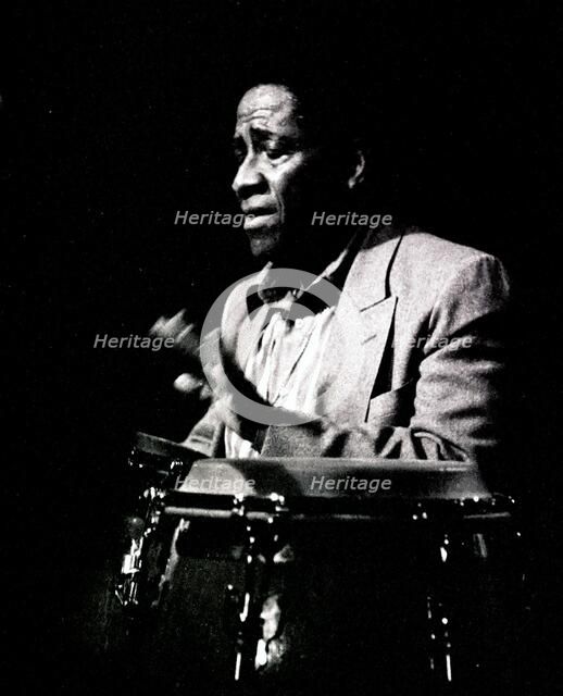 Mongo Santamaria, Ronnie Scott's, London, 1990. Artist: Brian O'Connor