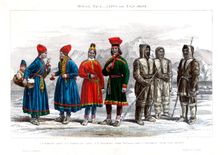 Mongol Race, Lapps and Esquimaux 1800-1900.Artist: A Portier