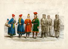 Mongol Race, Lapps and Esquimaux 19th century.Artist: A Portier