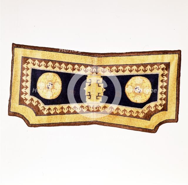 Mongol Saddle Rug, 15th-16th century Artist: Unknown.