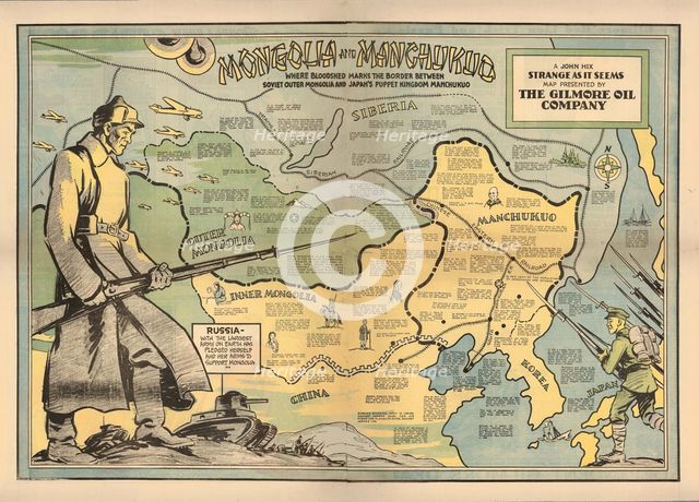 Mongolia and Manchukuo, 1936. Creator: Hix, John (1907-1944).